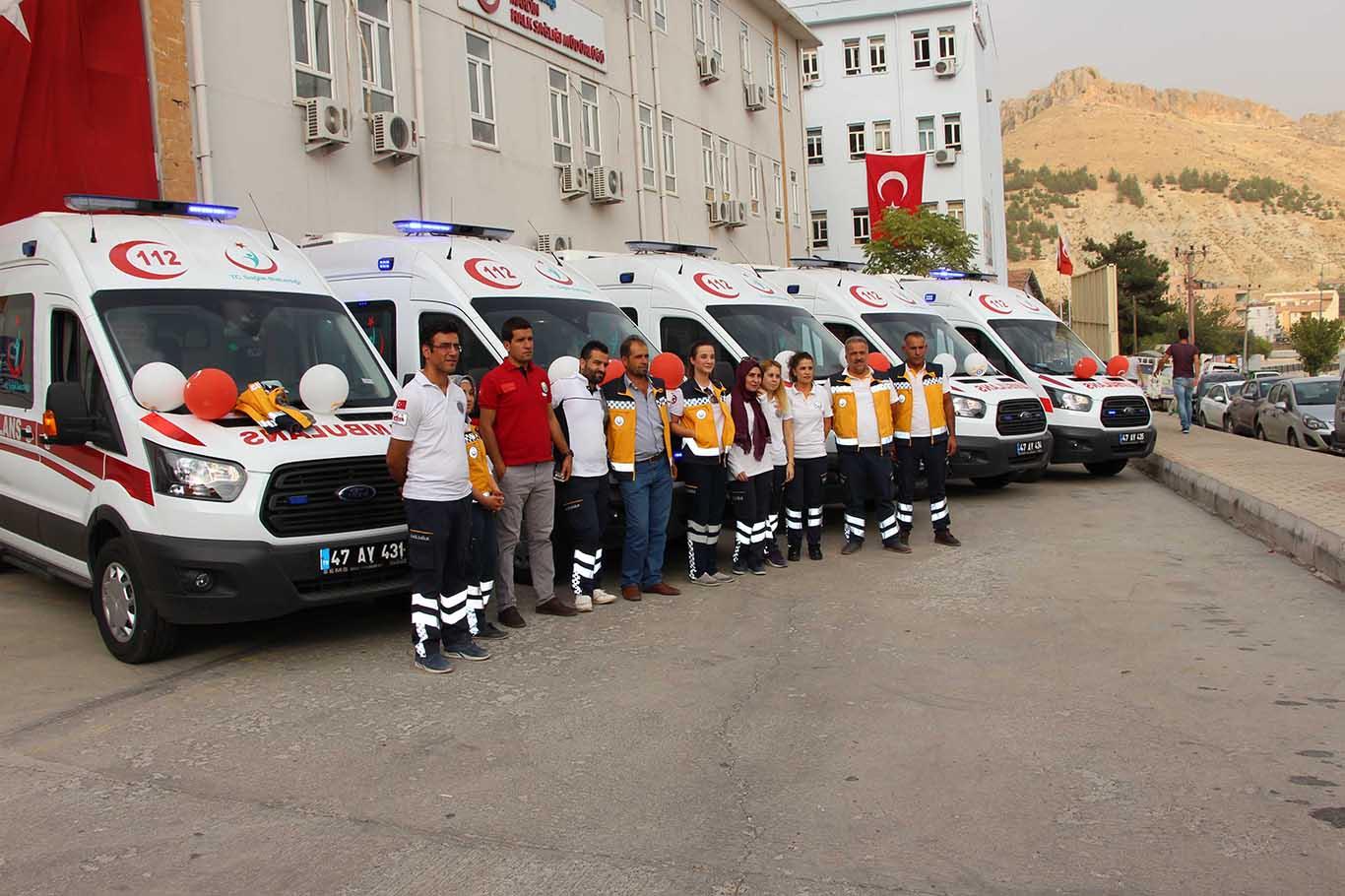 ​Mardin’de 5 ambulans hizmete başladı